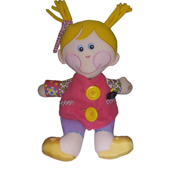 VTG Playskool Dressy Bessy Stuffed Plush Doll Learn to Dress Yourself Doll Toy - Picture 1 of 9